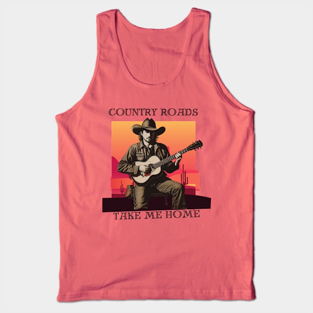 Country Roads take me home Tank Top by Katab_Marbun